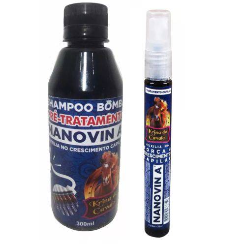 Nanovin a Shampoo Bomba Krina de Cavalo 300ml + Tonico Krina Cavalo 30ml