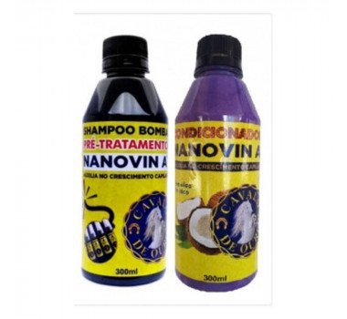 Nanovin a Shampoo e Condicionadora Cavalo de Ouro 2x300ml