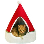 Natal Quarto Pet Aqueça Kennel Felt Litter Cat Dog House xiao gou wu Pet Shop Cat Bed Pet sono wo