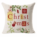 Natal Throw Pillow Caso Quadrado de linho capa de almofada para Home Sofá Decoração