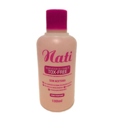 Nati - Tratamento Profissional - Removedor de Esmalte Tox-free 100ml C/ Perfume S/ Acetona
