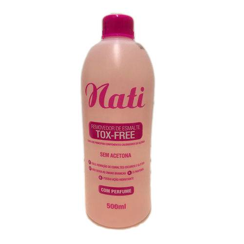 Nati - Tratamento Profissional - Removedor de Esmalte Tox-free 500ml C/ Perfume S/ Acetona