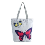 National Vento Printed Canvas Tote Casual Beach Bags Women Shopping Bag Bolsas