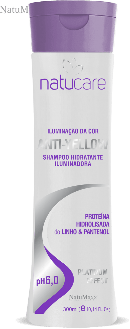 Natucare Shampoo Iluminação da Cor Anti-Yellow- 300 Ml