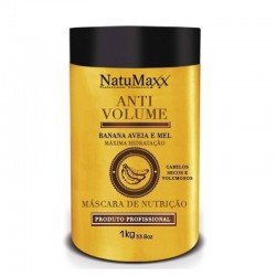Natumaxx Anti Volume Banana, Aveia e Mel - Mascara 1kg