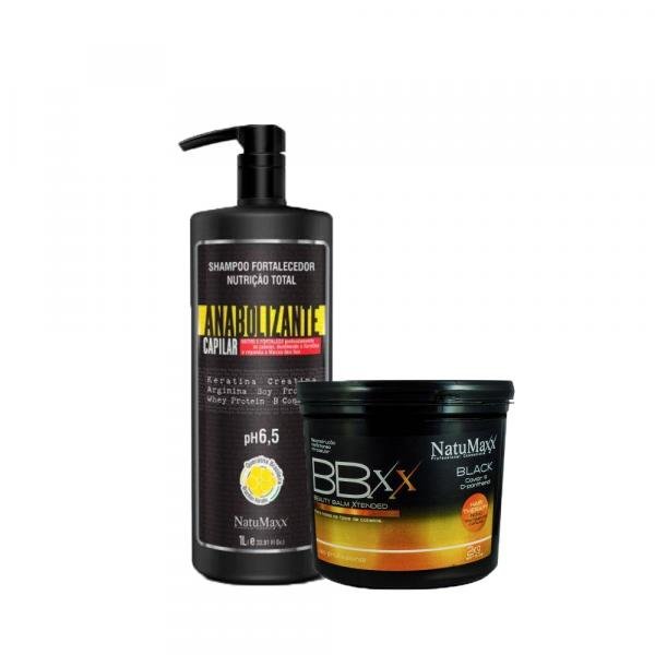 Natumaxx Kit Anabolizante (2 Produtos Shampoo 1L + Anabolizante Capilar 2kg)