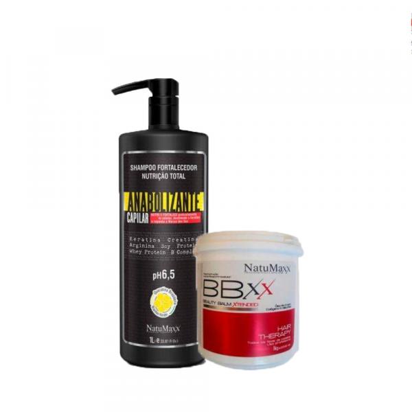Natumaxx Kit Xtended Hair Therapy Red (2 Produtos Shampoo 1L + Btox 1kg)
