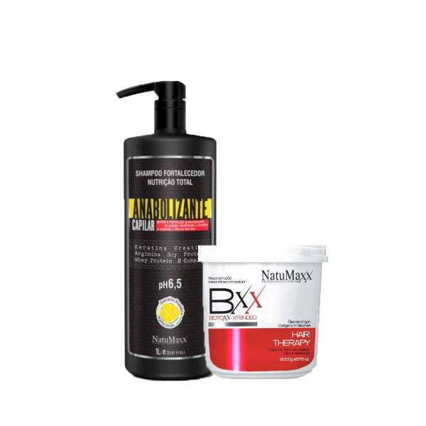 Natumaxx Kit Xtended Hair Therapy Red (2 Produtos Shampoo 1L + Btox 2kg)