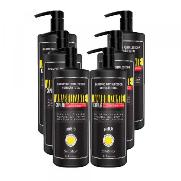 Natumaxx Shampoo Anabolizante 1L (6 Produtos 6x1L)