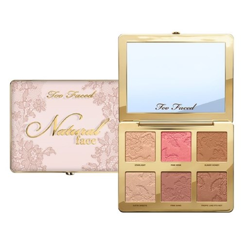 Natural Face Highlight, Blush And Bronzing Face Palette