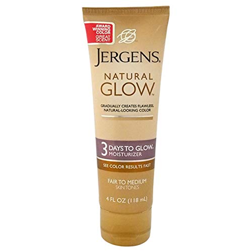 Natural Glow 3 Days To Glow Moisturizer For Fair To Medium Skin Tones By Jergens For Unisex - 4 Oz Moisturizer