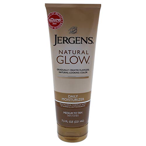 Natural Glow Revitalizing Daily Moisturizer For Medium Tan Skin Tones By Jergens For Unisex - 7.5 Oz