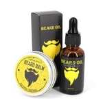 Natural Organic Beard Bálsamo Hidratante Smoothing Bigode Creme + óleo para que precipita Gentlemen