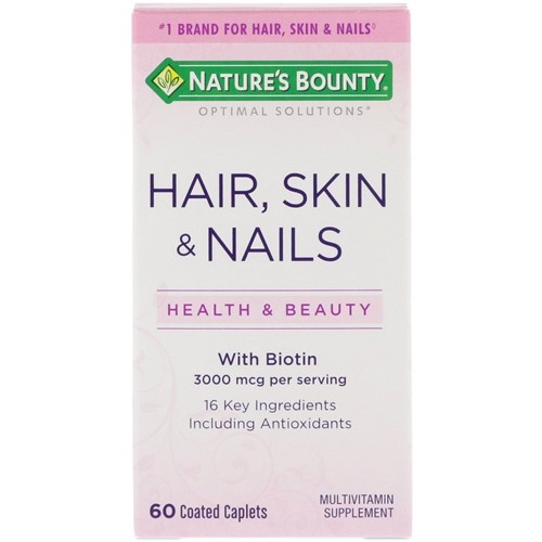Nature's Bountry - Hair, Skin, Nays - Vitamina (60 Cápsulas)