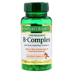 Nature's Bounty Time Release B-Complex - 125 comprimidos revestidos