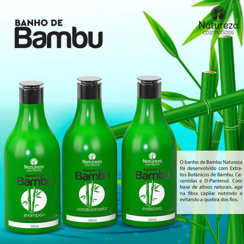 Natureza Cosméticos Kit Banho de Bamboo 3x300