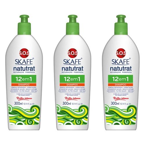Natutrat Sos 12em1 Shampoo 350ml (kit C/03)