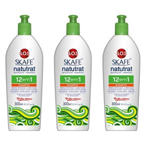 Natutrat Sos 12em1 Shampoo 350ml - Kit com 03