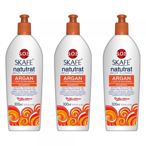Natutrat Sos Argan Shampoo 350ml (Kit C/03)