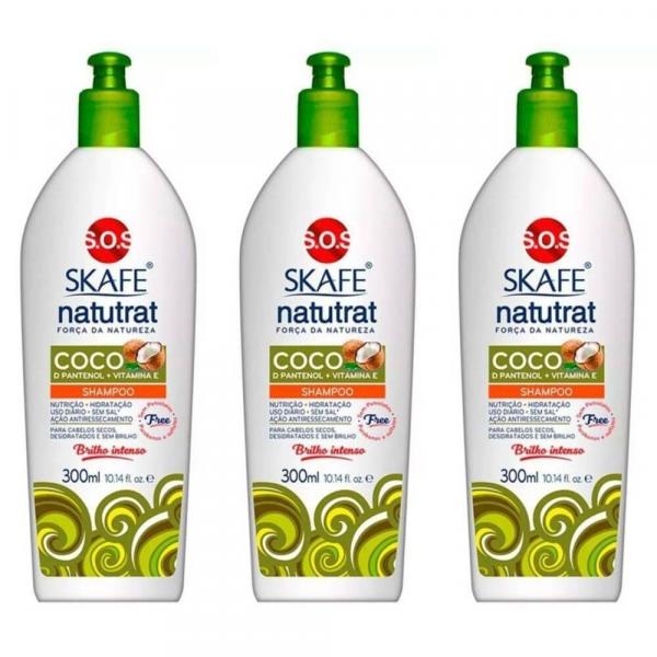 Natutrat Sos Coco Shampoo 350ml (Kit C/03)