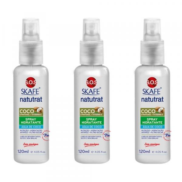 Natutrat Sos Coco Spray Hidratante 120ml (Kit C/03)