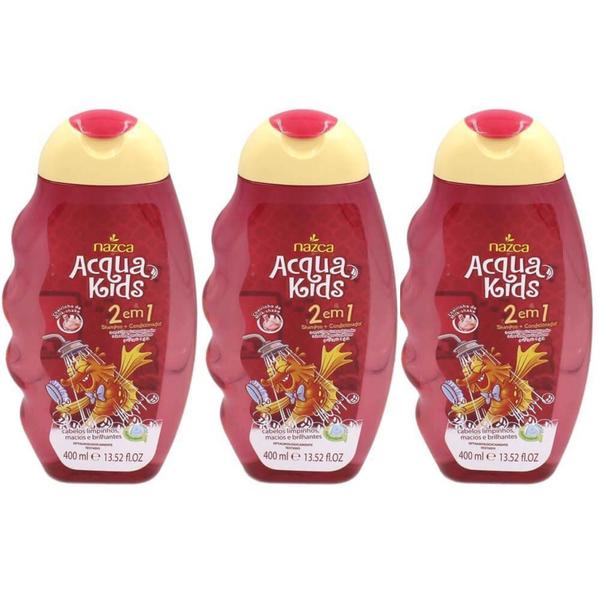Nazca Acqua Kids 2em1 Milk Shake Shampoo 400ml (Kit C/03)