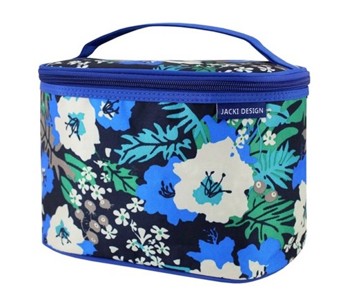 Necessaire Frasqueira Estampada Tam. G Jacki Design Miss Douce Azul Floral