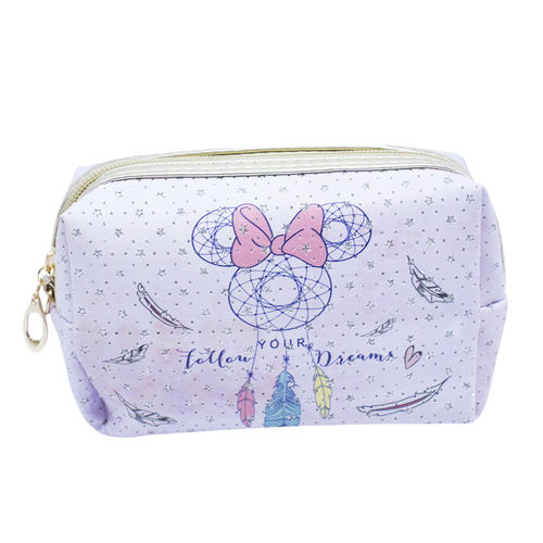 Necessaire Lilás Minnie Mandala 11X18cm - Disney