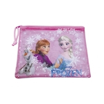 Necessaire Rosa Anna Elsa & Olaf Frozen 17X21cm - Disney