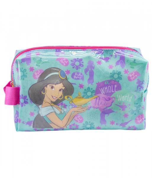 Necessaire Verde Princesa Jasmine Aladdin 13x9x22cm - Disney - Minas Presentes