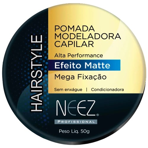 Neez Hairstyle Pomada Modeladora Capilar 50G - Efeito Matte