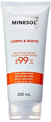 Neostrata Minesol Corpo & Rosto Protetor Solar Fluido Hidratante Antioxidante Fps99 200Ml, Neostrata