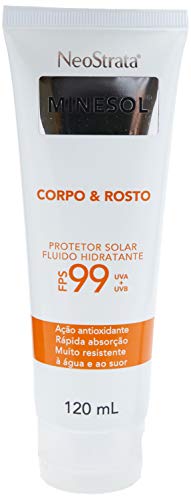Neostrata Minesol Corpo & Rosto Protetor Solar Fluido Hidratante Antioxidante Fps99 120Ml, Neostrata