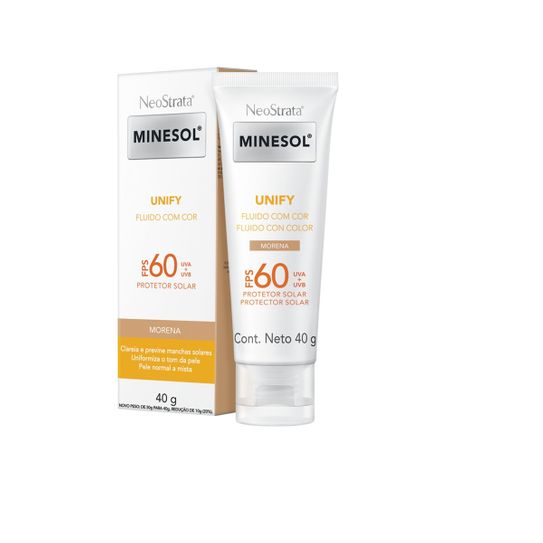Neostrata Minesol Protetor Solar com Cor Morena Fps60 40g