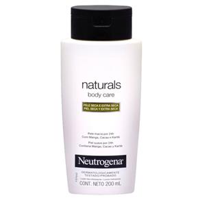 Neutrogena Body Care Naturals Creme Hidratante Corporal Seca e Extra Seca 200Ml