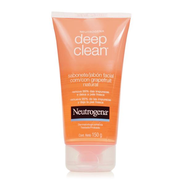 Neutrogena Deep Clean Sabonete Líquido Facial Natural Grapefuit- 150g - Neutrogena