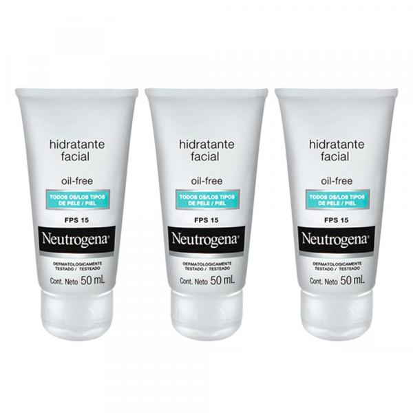 Neutrogena Oil Free FPS15 Pague 2 Leve 3 Kit - Hidratante Facial + Hidratante Facial + Hidratante Facial