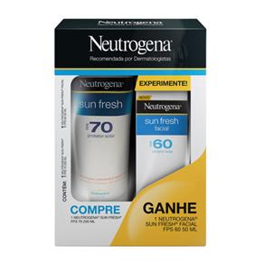 Neutrogena Sun Fresh Kit - Protetor FPS70 + Protetor FPS60 Kit