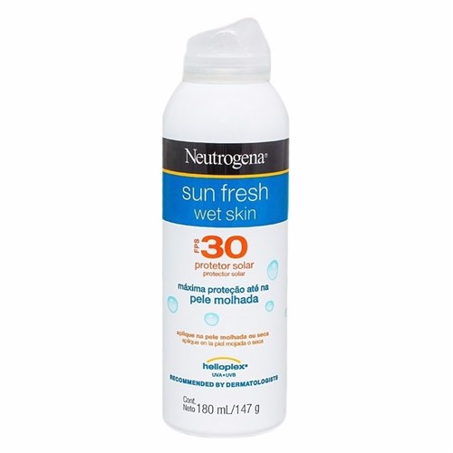 Neutrogena Sun Fresh Wet Skin Protetor Solar - Fps 30 - 180Ml