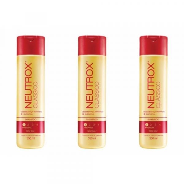 Neutrox Clássico Shampoo 350ml (Kit C/03)