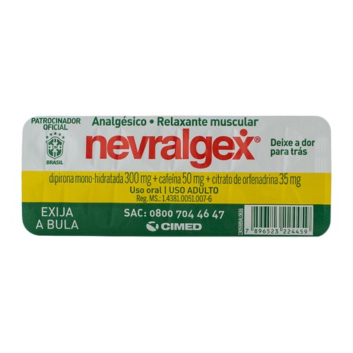 Nevralgex Cimed 10 Comprimidos