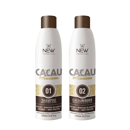 New Cosméticos Progressiva Cacau Premium - (2 X 1000ml) - New Cosmeticos