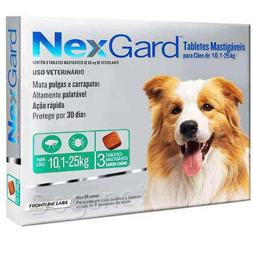 Nexgard - Cães de 10 a 25kg - 1099-NEX-G