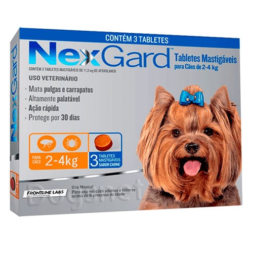 Nexgard - Cães de 2 a 4kg - 1099-NEX-P