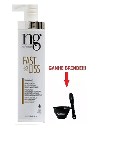 Ng de France Shampoo Pos Fast Liss - 1 Litro - Vegan Product