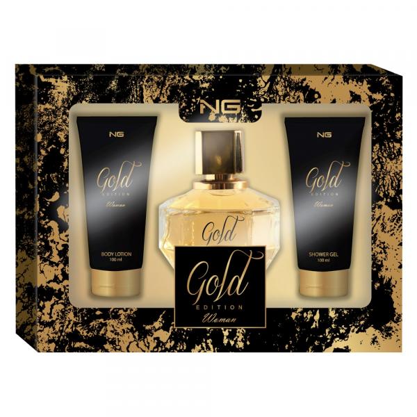 NG Parfums Gold Edition Women Kit - EDP + Shower Gel + Hidratante