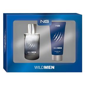 NG Parfums Wild Men Kit - Eau de Toilette + Gel de Banho Kit - 100 Ml 200 Ml