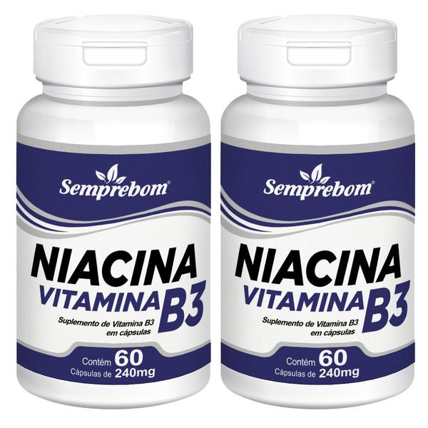 Niacina Vitamina B3 Semprebom - 120 Cap. de 240 Mg.