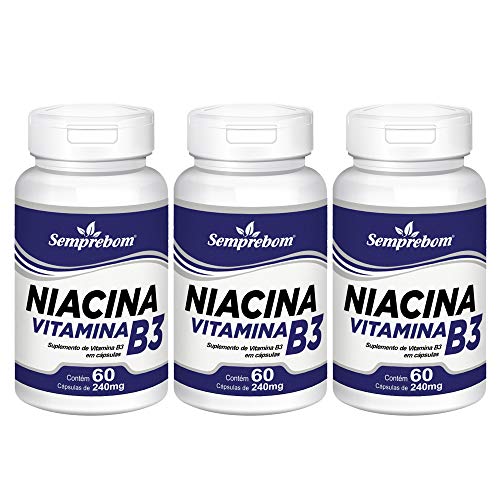 Niacina Vitamina B3 – Semprebom – 180 Cap. de 240 Mg.