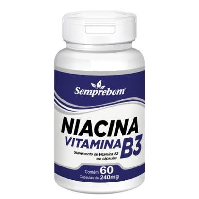 Niacina Vitamina B3 – Semprebom - 60 Cap. de 240 Mg.
